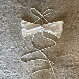 Sexy Criss Cross Lace Up Sling Basic Bow Tie Crop Top